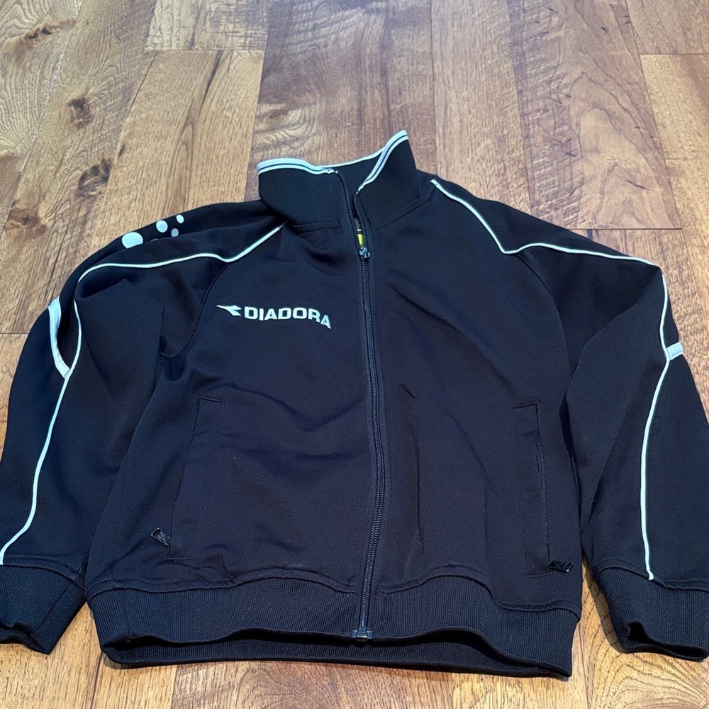 Diadora Boy’s Black Zip Up Size YS